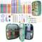 100pcs Crochet Hooks Set in Case Ergonomic Soft Grip Handles Weave Yarn Knitting Needles Kit and Crochet Needle Accessories Crochet Kit Complete Set for Beginners and Experienced Lover